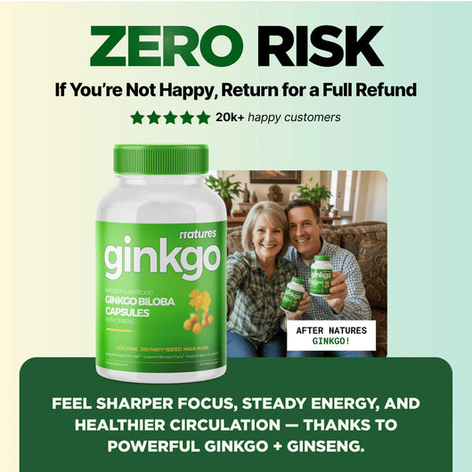 Ginkgo - Optimize Your Blood Pressure & Sugar Levels